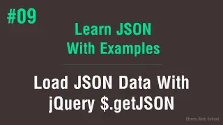 Learn JSON in Arabic #09 - Load JSON Data With jQuery $ getJSON