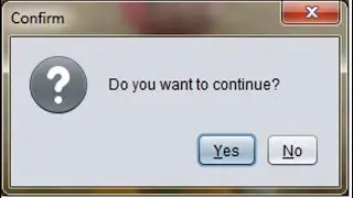JAVA Swing JOptionPane confirm Dialog (Yes/No Option) Example in NetBeans