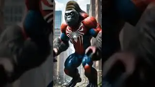 👉Spider-Man vs Gorilla Hybrid 😱 