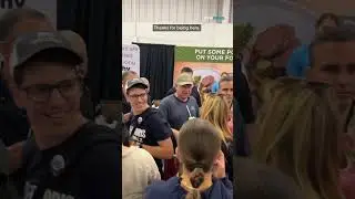 Gov. Tim Walz campaigned at the Minnesota State Fair. #minnesotastatefair #news