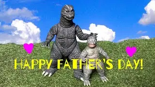 Showa Godzilla and minilla atomic breath test (Father’s day special)