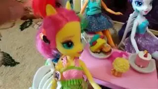 Cartoon My Little Pony: Overnight at Pinkie Pie
