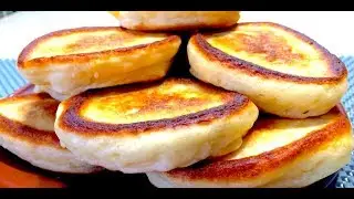 Пышные оладьи на кефире