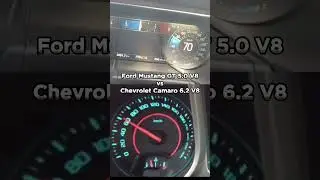 Ford Mustang GT vs Chevrolet Camaro #shorts  #ford #chevrolet #mustang #camaro #acceleration