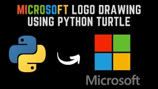 Microsoft Logo Using Python Turtle | Python Turtle Graphics | Python | Learnonpy |