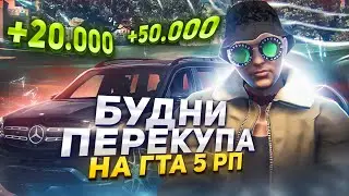 ЗАРАБАТЫВАЮ НА ПЕРЕПРОДАЖЕ АВТО НА ГТА 5 РП. С НУЛЯ ДО ШИРОНА НА GTA 5 RP.