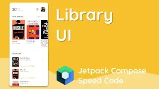 Library App UI - Android Jetpack Compose Tutorial