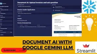 Document AI with Google's Gemini also save data to Snowflake