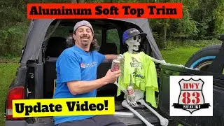 Geo Tracker ALUMINUM Soft Top Trim *Update Video* Suzuki Sidekick Tailgate cap 