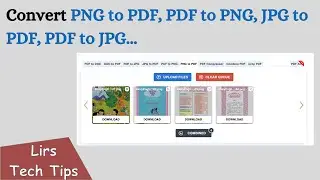 Convert PNG to PDF, PDF to PNG, JPG to PDF, PDF to JPG...