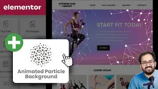 Elementor - Animated Interactive Particle Effect (NO PLUGIN)