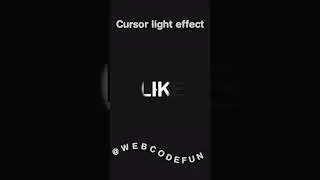 Cursor animation effect in html css js #frontenddeveloper #uidevelopment #viralshorts #uianimation