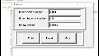 Simple GUI Addition In Python With Source Code | Source Code & Projects