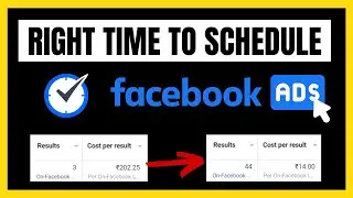 Right Time to Schedule Facebook Ads | Don't Do this ❌