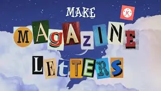 How To Make MAGAZINE TEXT CUTOUT in Kinemaster Android | Ransom Note | Newspaper Text Cutout