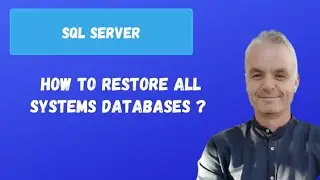 How to restore all the system database ?  | SQL server