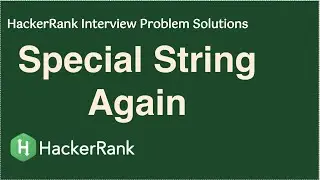 HackerRank - Special String Again