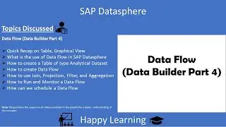 06 SAP Datasphere - Data Flow