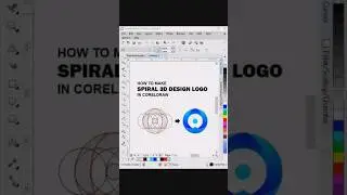 Spiral 3D Golden Ratio Logo Design in CorelDraw 
