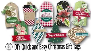 DIY Christmas Gift Tags | Using scrap paper | Quick & Easy Gift Tags