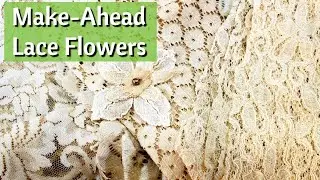 Easy Lace Flowers | Junk Journal Embellishment