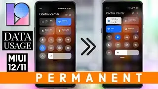 How to show Permanent data usage on notification bar in MIUI 13 or MIUI 12