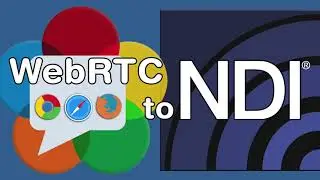 Transform WebRTC ingest into NDI output with ultra low latency