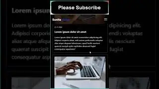 Create a Responsive Personal Portfolio Website Design using Tailwind  CSS v4  