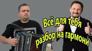 Все для тебя // Разбор на гармони по цифрам