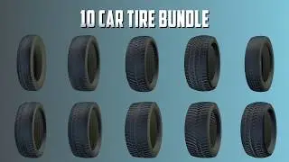 Car Tires Bundle - 3D models - Gumroad Purchase
