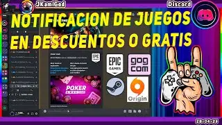 🟣FreeStuff - Bot para notificaciones de juegos en promoción, descuentos o gratis💠 Discord 📡 JKamiGod