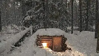 Unforgettable First Winter Day: Overnight Adventure at My Remote Off Grid Cabin