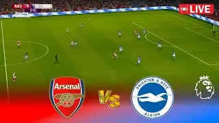 🔴 LIVE : Arsenal vs Brighton - English Premier League 24/25 | Full Match | PES 21 Game Simulation