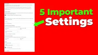 5 Important Settings for Youtube Video (Urgent!)