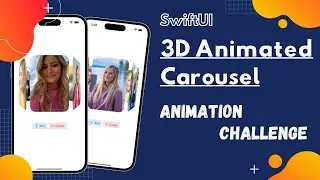 SwiftUI 3D Animated Carousel - Animation Challenge - Xcode 14 - SwiftUI Tutorials