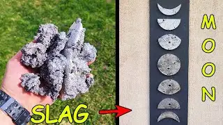 Aluminium Slag Melting - Trash to Treasure  Casting  The Moon