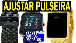 Como Ajustar a Pulseira do Relógio Mormaii Smartwhatch, Champion Digital e outros.