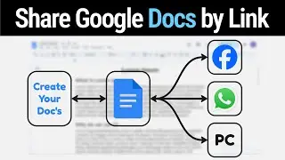 How to share google docs link in laptop