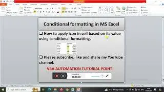 #Conditional Formatting in Excel # How to apply Icon in cells values in excel using #