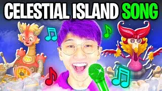 MY SINGING MONSTERS - CELESTIAL ISLAND - FULL SONG! (LANKYBOX Playing MY SINGING MONSTERS!)