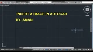 How to insert image in autocad | Insert and crop a image in autocaD
