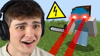 Minecraft, But My Eyes Are Lazers...