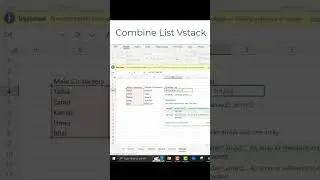 Bite Size Excel: Combine List with VSTACK