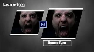 How to make Demon eyes in photoshop || Demon eyes effect in Adobe Photoshop