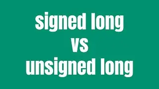 signed long vs unsigned long | difference between signed and unsigned long int in C Programming