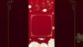 Chinese New Year Green Screen Video | Chinese New Year Greeting Video Frames Background
