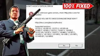 GTA 5 Script Hook V Critical Error Fix ✅ | GTA 5 New Update Script Hook V Error | GTA V OCT Update