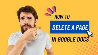 How to Delete a Page in Google Docs