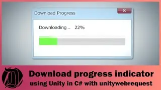Making a download progress indicator for Unitywebrequests using Unity in C#. Quick and easy way!