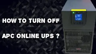 how to turn off apc ups?